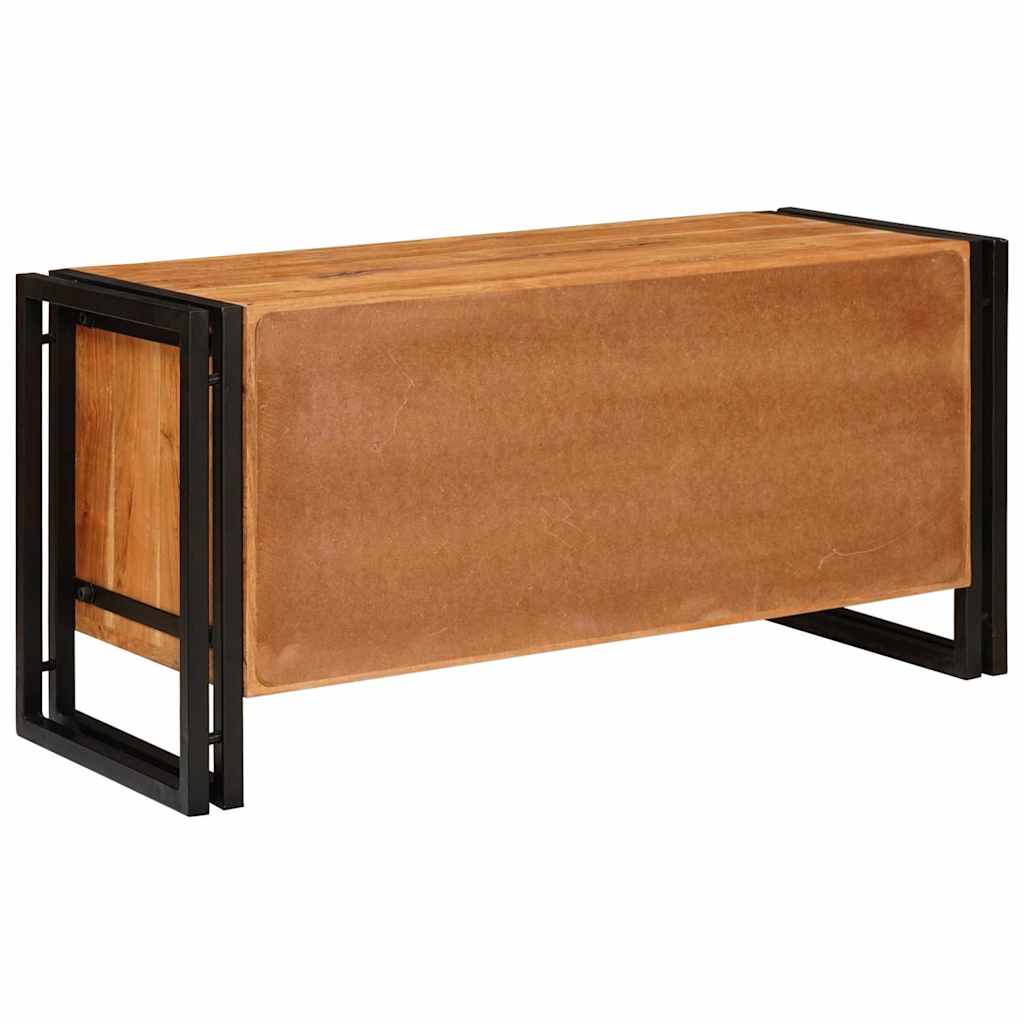Schuhschrank mit Regal Braun 90 x 38 x 45 cm Akazie Massivholz